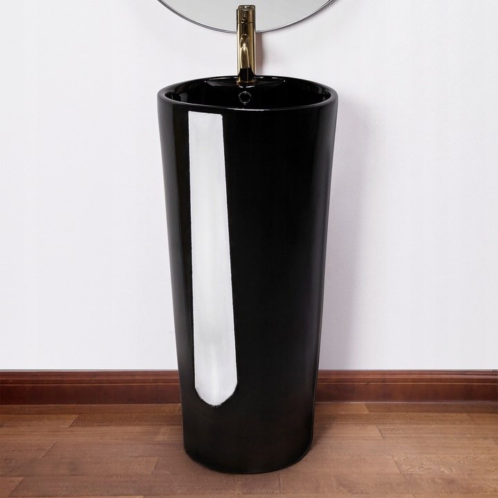 Умывальник напольный Rea Blanka Black 40x40 черный Умывальник напольный Rea Blanka Black 40x40 черный