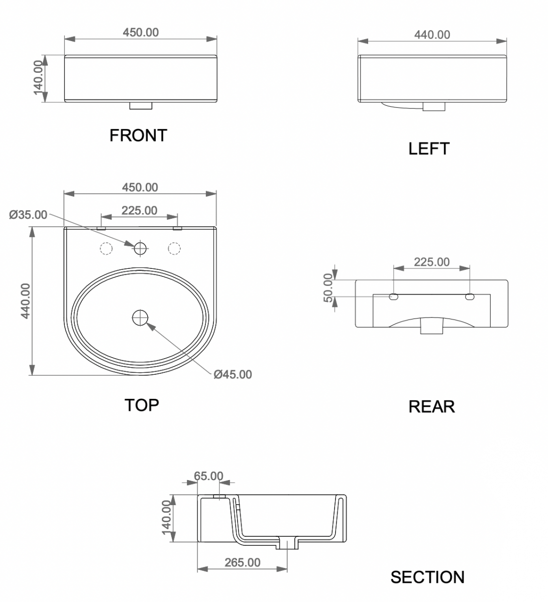 Умывальник GSG Ceramic Design Like LKLAVBW45000 45x44 белый глянец Умывальник GSG Ceramic Design Like LKLAVBW45000 45x44 белый глянец