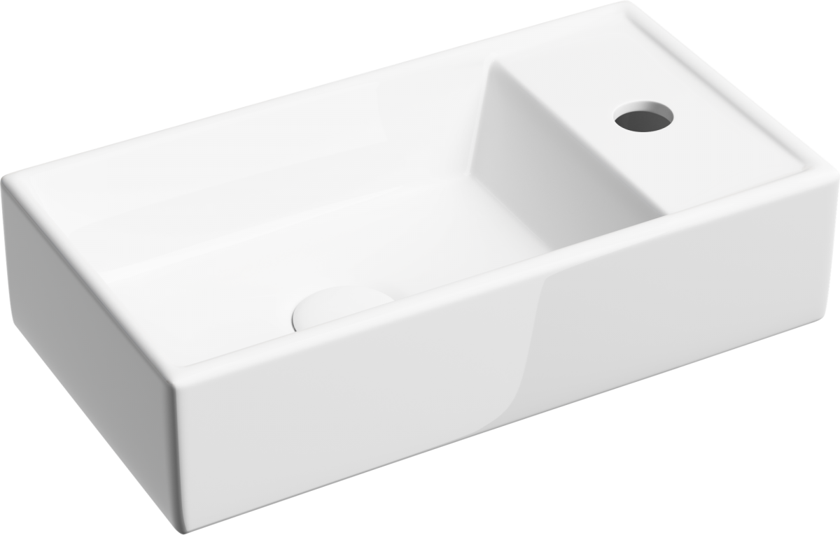 Умывальник накладной Ceramicanova Element CN6051L левый, белый Умывальник накладной Ceramicanova Element CN6051L левый, белый