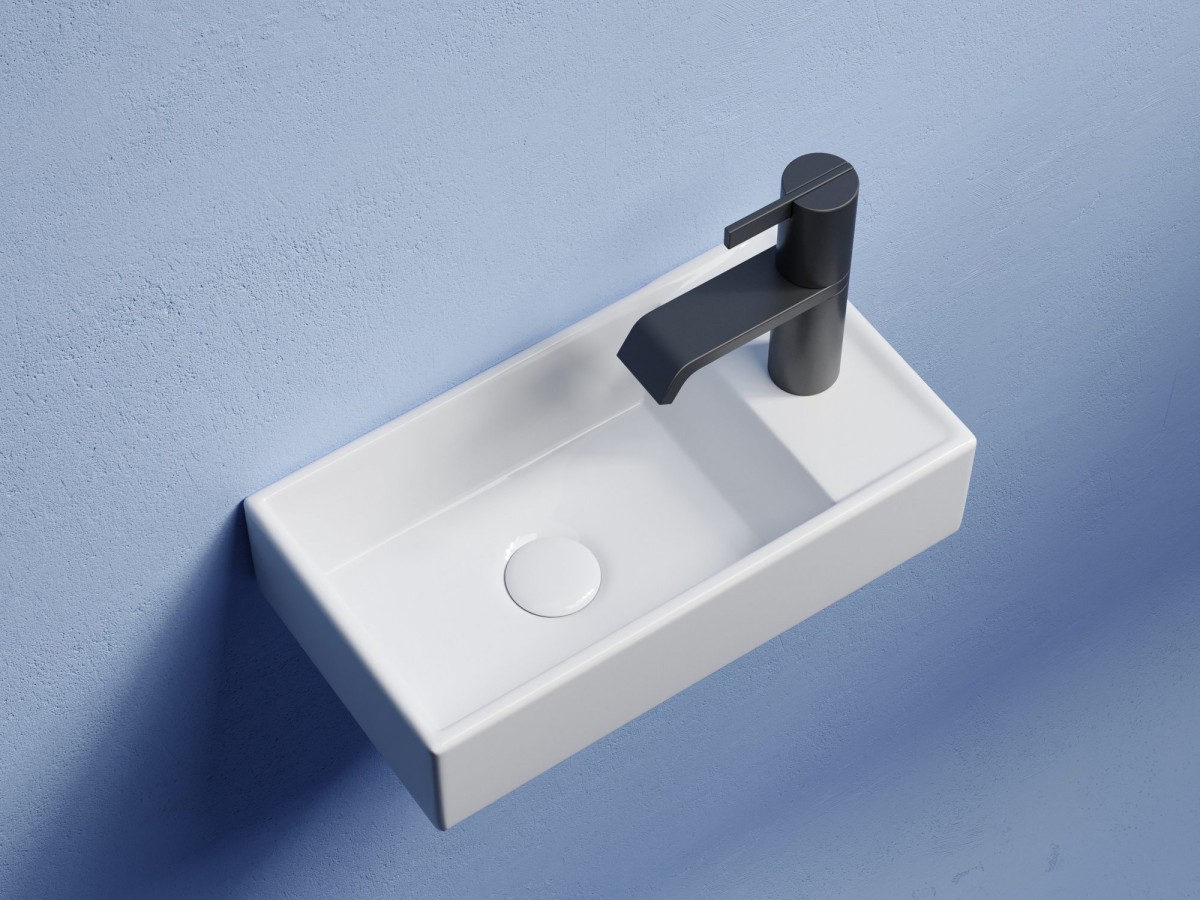 Умывальник накладной Ceramicanova Element CN6051L левый, белый Умывальник накладной Ceramicanova Element CN6051L левый, белый