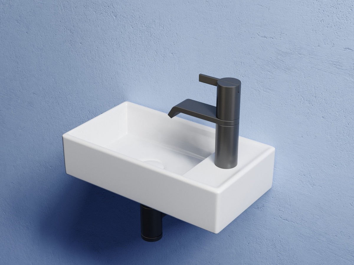 Умывальник накладной Ceramicanova Element CN6051L левый, белый Умывальник накладной Ceramicanova Element CN6051L левый, белый