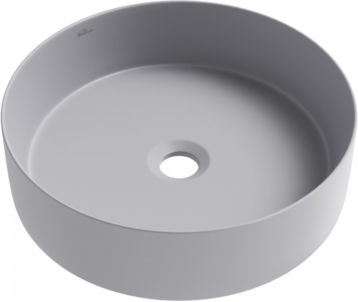 Умывальник накладной Wellsee Coax 323509000 36x36 серый матовый Умывальник накладной Wellsee Coax 323509000 36x36 серый матовый