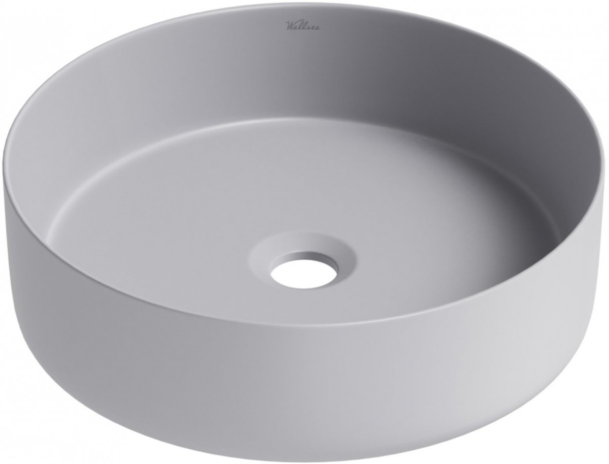 Умывальник накладной Wellsee Coax 323509000 36x36 серый матовый Умывальник накладной Wellsee Coax 323509000 36x36 серый матовый