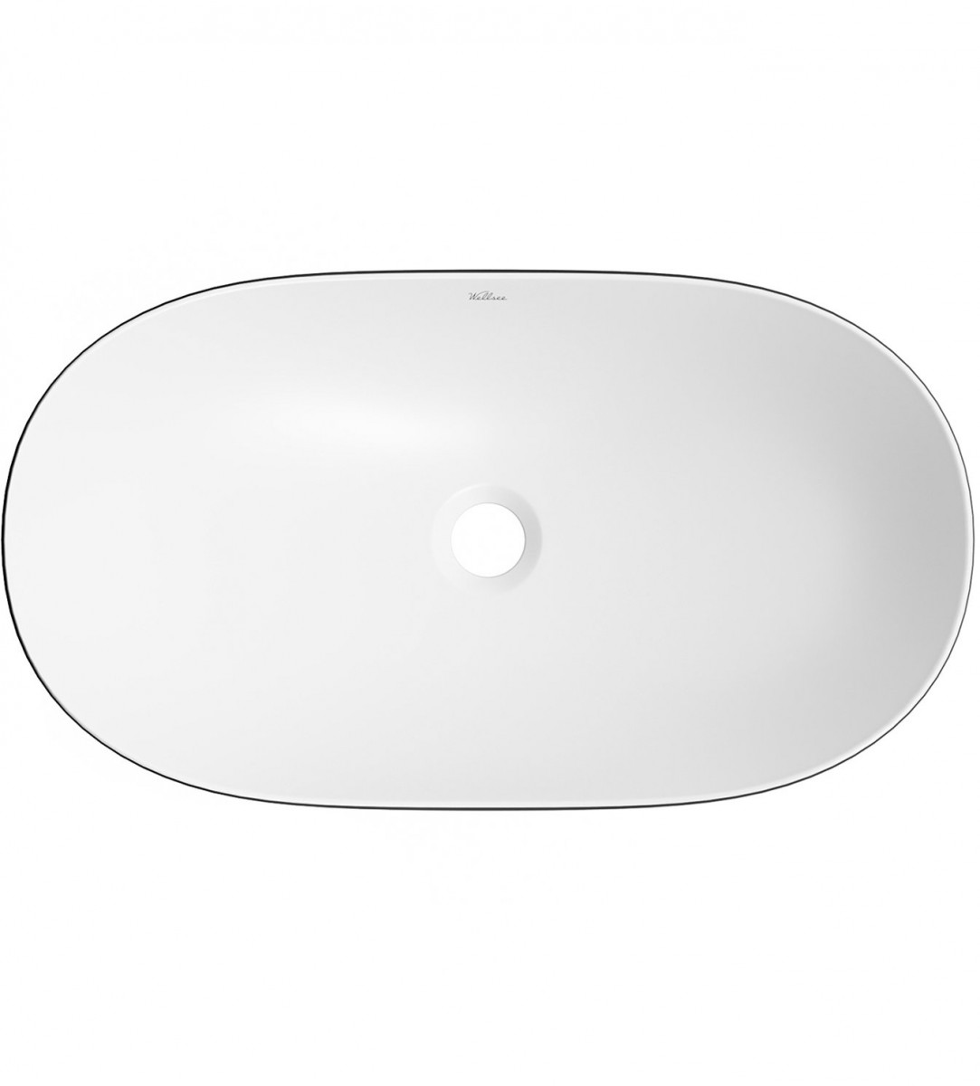 Умывальник накладной Wellsee Carefree Dove 332906000 60x36 чаша матовая белая/стенки матовые черные Умывальник накладной Wellsee Carefree Dove 332906000 60x36 чаша матовая белая/стенки матовые черные
