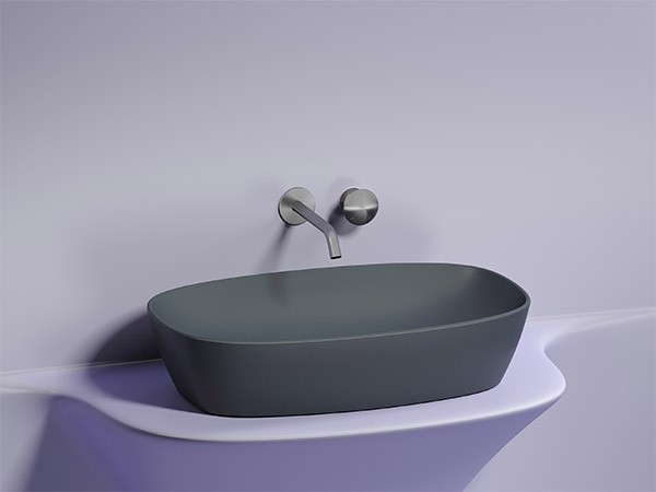 Умывальник Ceramica Nova Element CN6049MDH (темный антрацит матовый) Умывальник Ceramica Nova Element CN6049MDH (темный антрацит матовый)