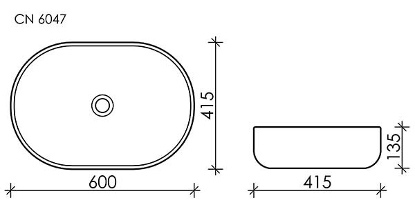 Умывальник Ceramica Nova Element CN6047MDH Умывальник Ceramica Nova Element CN6047MDH