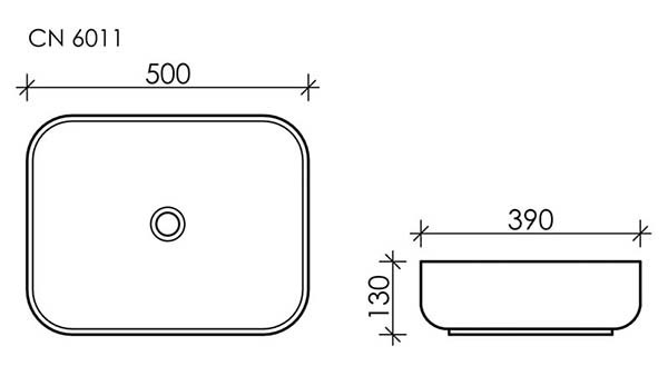 Умывальник Ceramica Nova Element CN6011 Умывальник Ceramica Nova Element CN6011