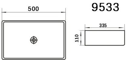 Умывальник Axus 9533 P-017 / 9533P-017 Умывальник Axus 9533 P-017 / 9533P-017