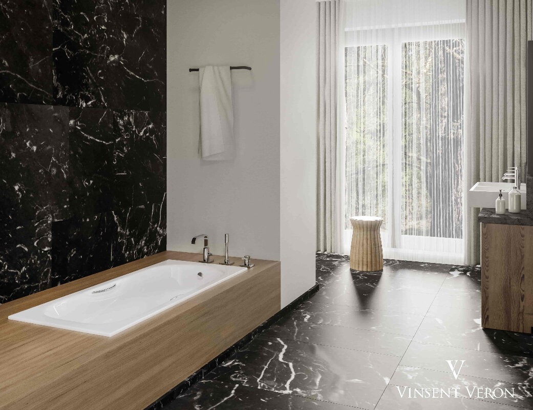 Чугунная ванна Vinsent Veron Aura 170x75 с ножками Чугунная ванна Vinsent Veron Aura 170x75 с ножками