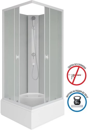 Душевая кабина Niagara Promo P90/26Q/MT/BK 90x90x195 Душевая кабина Niagara Promo P90/26Q/MT/BK 90x90x195