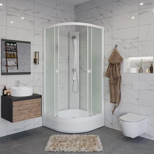 Душевая кабина Niagara Promo P80/26/MT/BK 80x80x195 Душевая кабина Niagara Promo P80/26/MT/BK 80x80x195