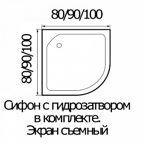 Душевая кабина RIVER Nara 90/24 МТ Душевая кабина RIVER Nara 90/24 МТ