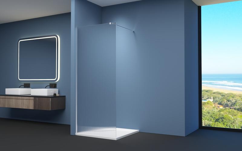 Душевая перегородка Walk-in AQUABATH ATLAS AB-01ZR05-W-900-C (90x200, хром, полупрозрачное стекло, волна) Душевая перегородка Walk-in AQUABATH ATLAS AB-01ZR05-W-900-C (90x200, хром, полупрозрачное стекло, волна)