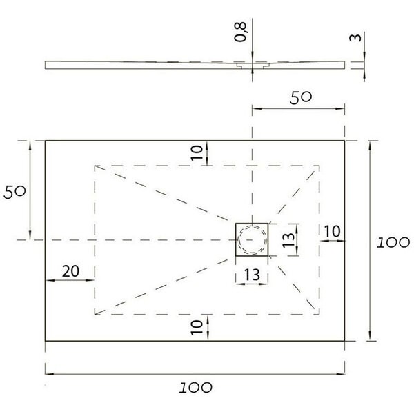 Душевой поддон Aquanet Pleasure 100x100 / 256322 Душевой поддон Aquanet Pleasure 100x100 / 256322