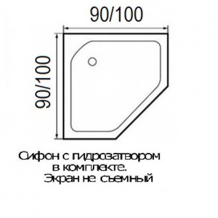 Душевой поддон Wemor 100/14 P Душевой поддон Wemor 100/14 P
