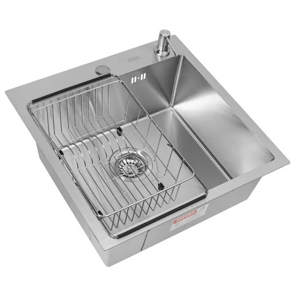 Мойка кухонная Arfeka ECO AR 500*500+CL AR F+DS AR SATIN Мойка кухонная Arfeka ECO AR 500*500+CL AR F+DS AR SATIN