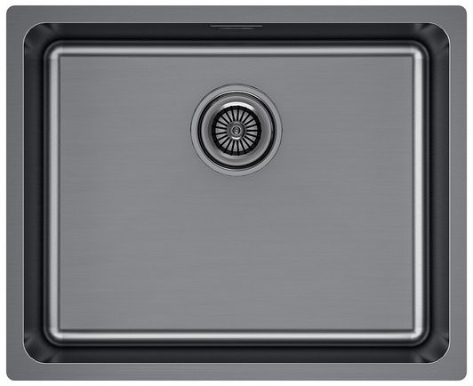 Мойка кухонная Paulmark VISTA 54 PM305444-GM 54x44 вороненая сталь Мойка кухонная Paulmark VISTA 54 PM305444-GM 54x44 вороненая сталь