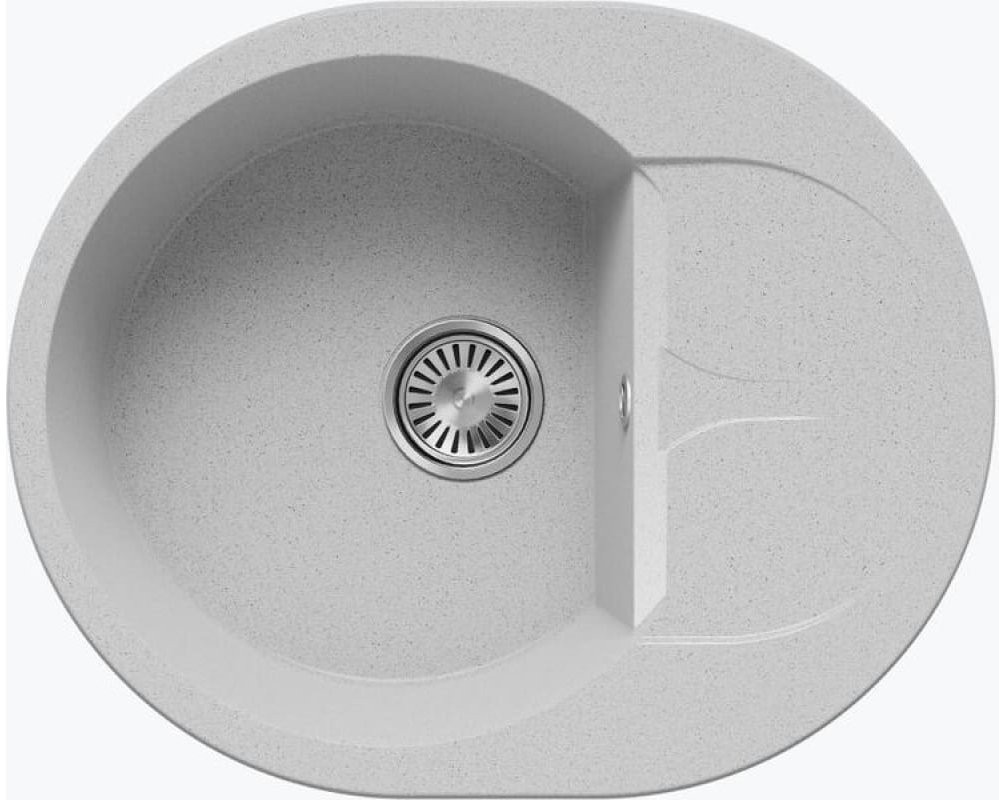 Мойка кухонная Polygran Atol 620 №314 светло-серый Мойка кухонная Polygran Atol 620 №314 светло-серый
