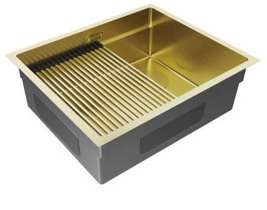 Мойка кухонная PAULMARK NEXT-PRO 54 UNI PM705445-LG светлое золото Мойка кухонная PAULMARK NEXT-PRO 54 UNI PM705445-LG светлое золото