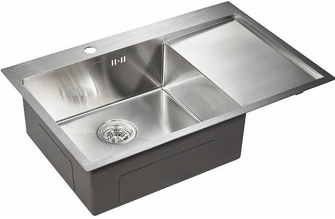 Мойка кухонная PAULMARK Atlan PM217851-BSL нержавеющая сталь, левая Мойка кухонная PAULMARK Atlan PM217851-BSL нержавеющая сталь, левая