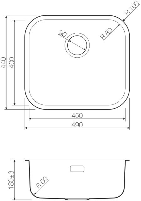 Мойка кухонная OMOIKIRI Omi 49-U/I-GM 4993073 49x44 вороненая сталь Мойка кухонная OMOIKIRI Omi 49-U/I-GM 4993073 49x44 вороненая сталь