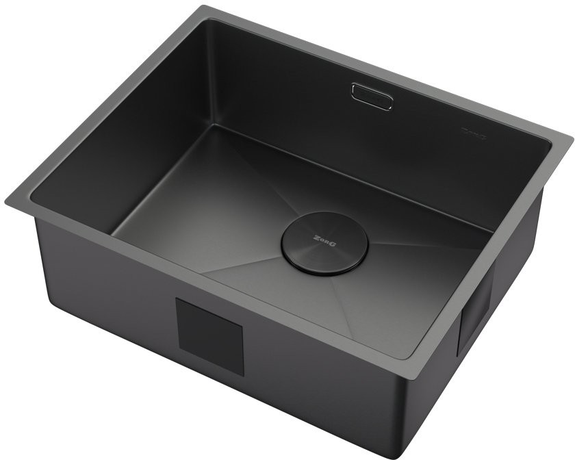 Мойка кухонная Zorg ZEROX 54 U / IF ZURINOX PVD GUNBLACK 54x44 матовая оружейная сталь Мойка кухонная Zorg ZEROX 54 U / IF ZURINOX PVD GUNBLACK 54x44 матовая оружейная сталь