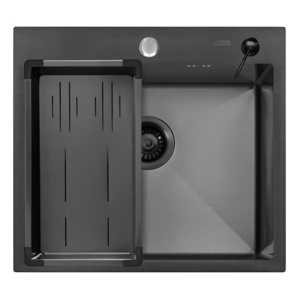 Мойка кухонная Arfeka ECO AR 550*500+CL AR G+DS AR BLACK Мойка кухонная Arfeka ECO AR 550*500+CL AR G+DS AR BLACK