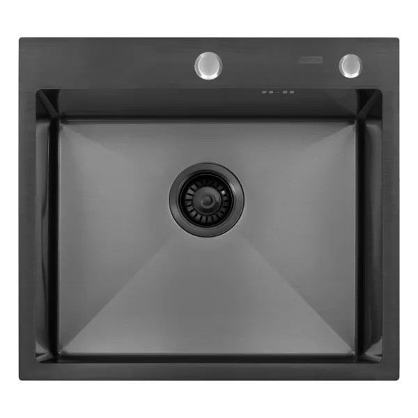 Мойка кухонная Arfeka ECO AR 550*500+CL AR F+DS AR BLACK Мойка кухонная Arfeka ECO AR 550*500+CL AR F+DS AR BLACK
