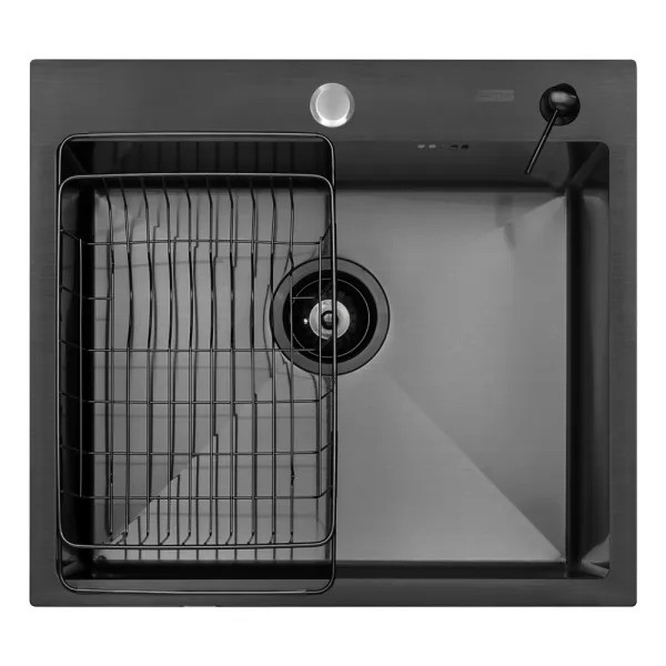 Мойка кухонная Arfeka ECO AR 550*500+CL AR F+DS AR BLACK Мойка кухонная Arfeka ECO AR 550*500+CL AR F+DS AR BLACK