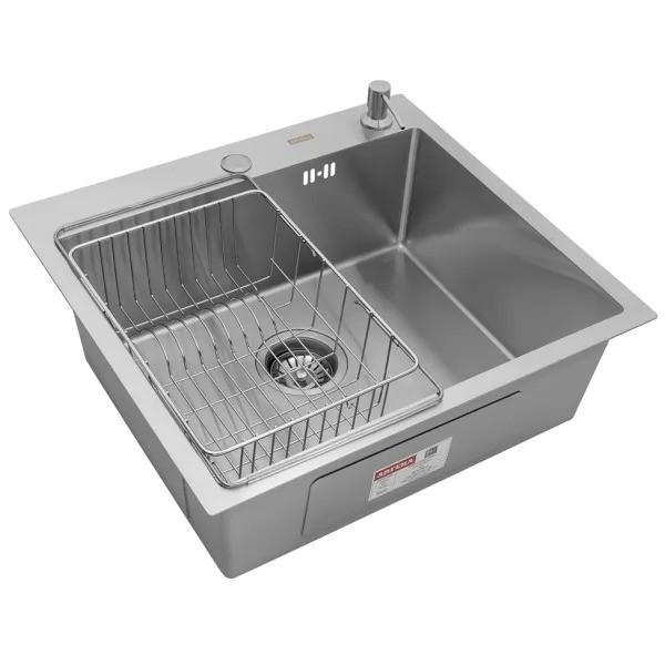 Мойка кухонная Arfeka ECO AR 550*500+CL AR F+DS AR SATIN Мойка кухонная Arfeka ECO AR 550*500+CL AR F+DS AR SATIN