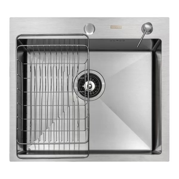 Мойка кухонная Arfeka ECO AR 550*500+CL AR F+DS AR SATIN Мойка кухонная Arfeka ECO AR 550*500+CL AR F+DS AR SATIN