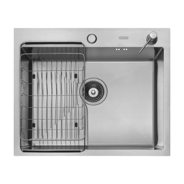 Мойка кухонная Arfeka ECO AR 600*500, коландер F, дозатор SATIN DECOR MILLET Мойка кухонная Arfeka ECO AR 600*500, коландер F, дозатор SATIN DECOR MILLET