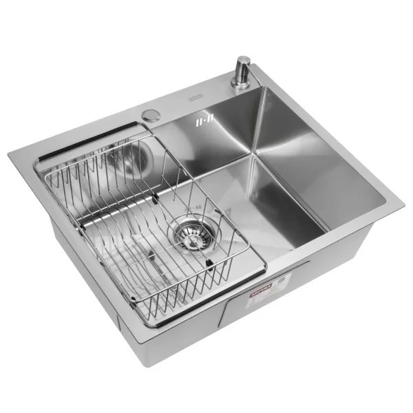 Мойка кухонная Arfeka ECO AR 600*500, коландер F, дозатор SATIN DECOR MILLET Мойка кухонная Arfeka ECO AR 600*500, коландер F, дозатор SATIN DECOR MILLET
