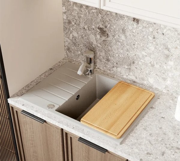 Мойка кухонная Polygran DEKA 780 78x50 серый Мойка кухонная Polygran DEKA 780 78x50 серый