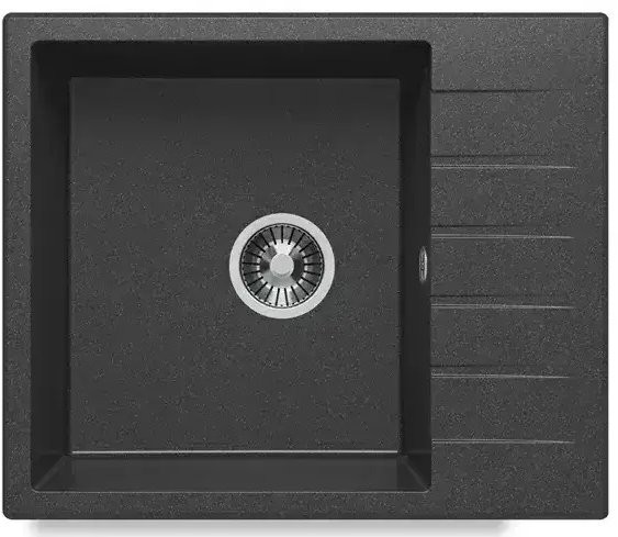 Мойка кухонная Polygran DEKA 600 60x50 черный Мойка кухонная Polygran DEKA 600 60x50 черный