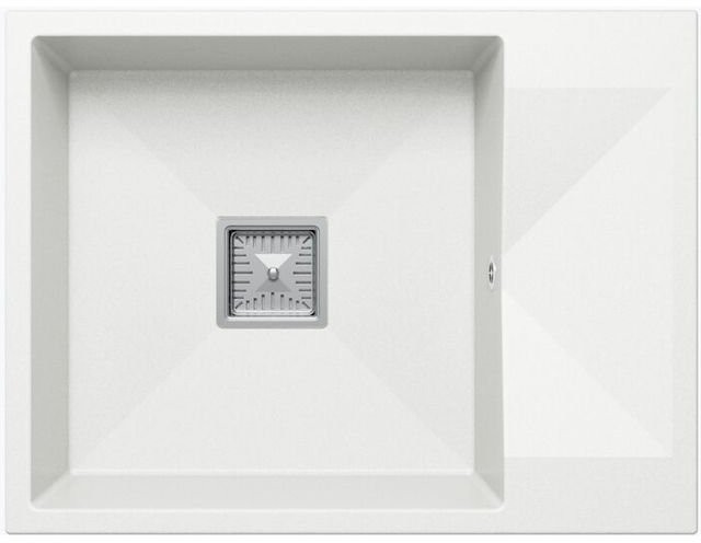 Мойка кухонная Polygran Blade 660 66x50 белый хлопок Мойка кухонная Polygran Blade 660 66x50 белый хлопок