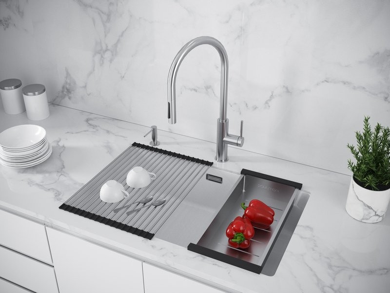 Мойка кухонная Paulmark LU74SK-WH 74x44 белый Мойка кухонная Paulmark LU74SK-WH 74x44 белый
