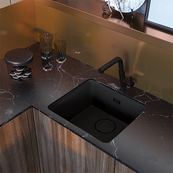 Мойка кухонная Deante Momi 50x45 графитовый металлик Мойка кухонная Deante Momi 50x45 графитовый металлик