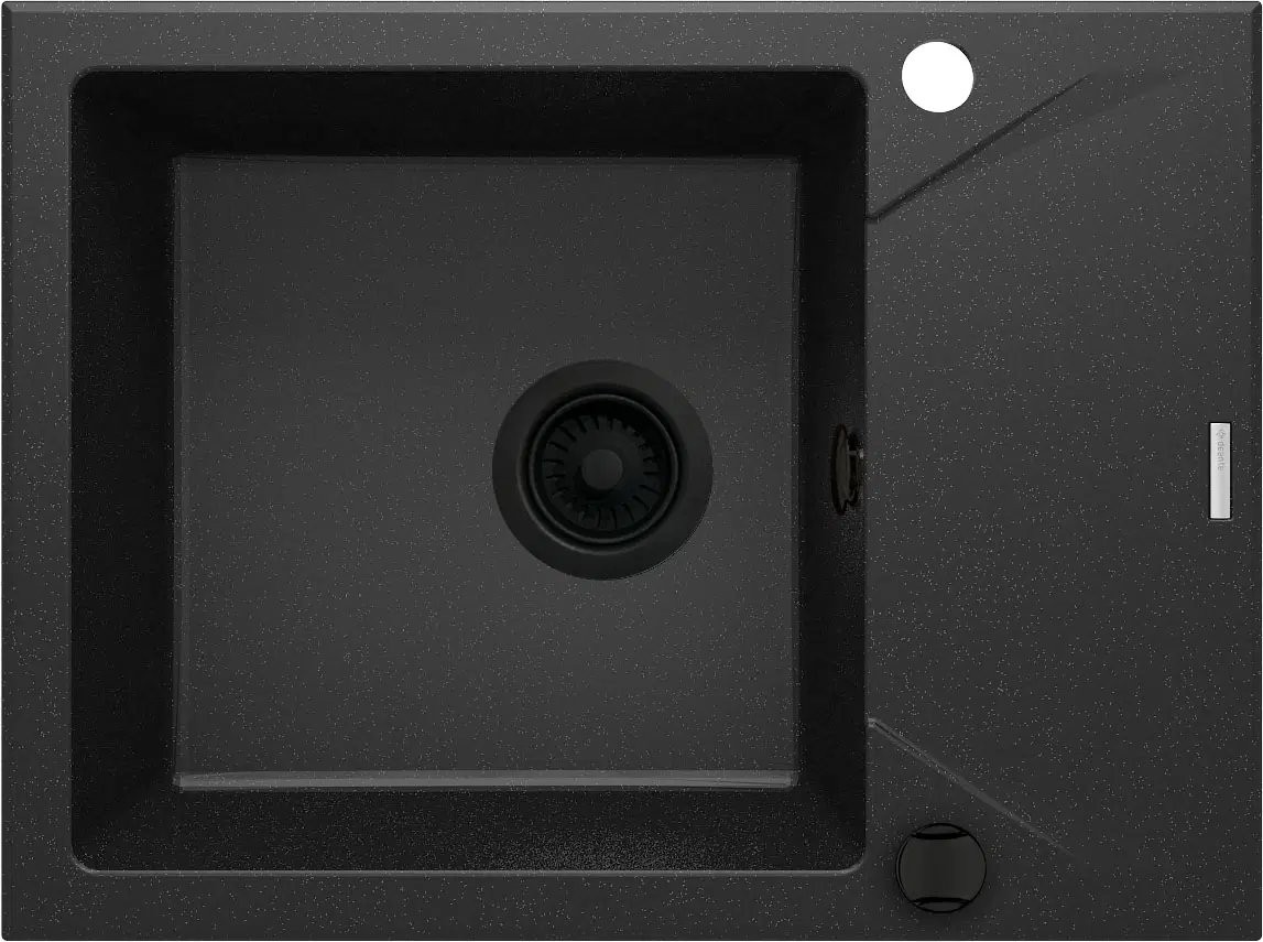 Мойка кухонная Deante Evora ZQJ_G11A 59x44 с сифоном Space Saver Nero, графитовый металлик Мойка кухонная Deante Evora ZQJ_G11A 59x44 с сифоном Space Saver Nero, графитовый металлик