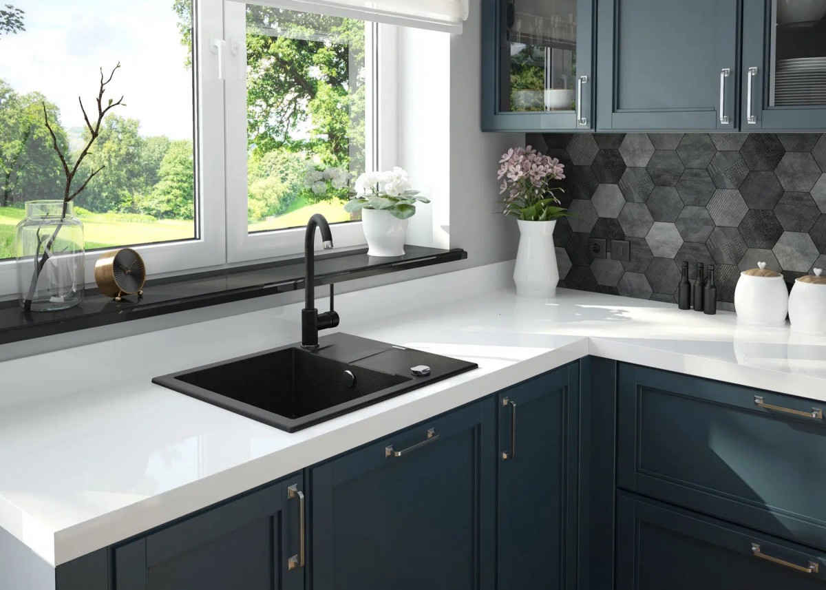 Мойка кухонная Deante Evora ZQJ_G11A 59x44 с сифоном Space Saver Nero, графитовый металлик Мойка кухонная Deante Evora ZQJ_G11A 59x44 с сифоном Space Saver Nero, графитовый металлик