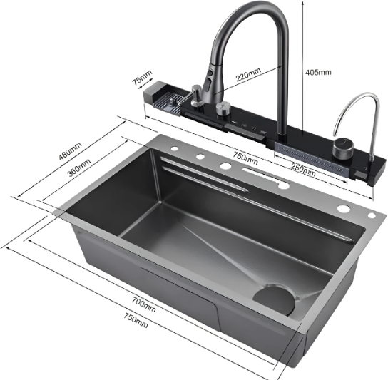 Мойка кухонная Ceruttispa GLORIA Nano GOLD CT10355 75x46 золото Мойка кухонная Ceruttispa GLORIA Nano GOLD CT10355 75x46 золото