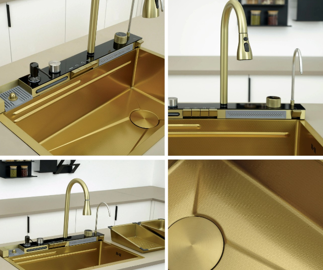 Мойка кухонная Ceruttispa GLORIA Nano GOLD CT10355 75x46 золото Мойка кухонная Ceruttispa GLORIA Nano GOLD CT10355 75x46 золото