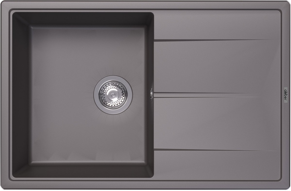 Мойка кухонная Abber Quarz AQ2904G 78x51 серый Мойка кухонная Abber Quarz AQ2904G 78x51 серый
