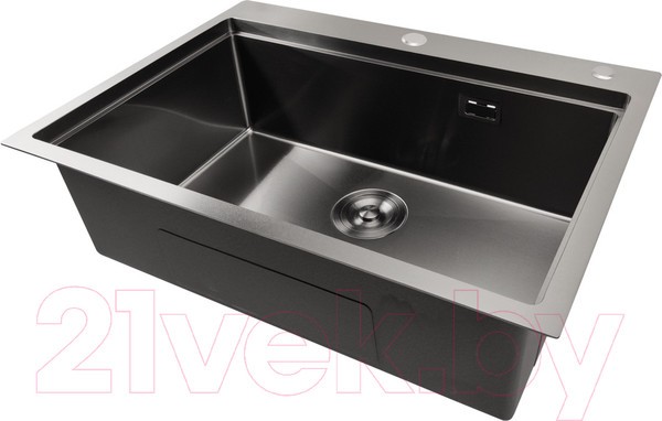 Мойка кухонная STELLAR S6050NB-A (нано черный, c доской) Мойка кухонная STELLAR S6050NB-A (нано черный, c доской)