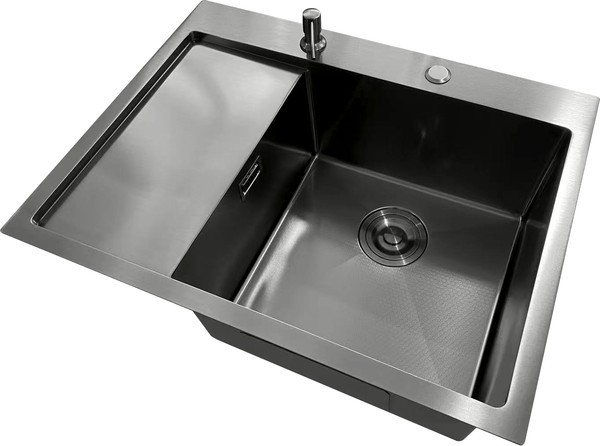 Мойка кухонная STELLAR Decor S6550NB-R-D (нано черный) Мойка кухонная STELLAR Decor S6550NB-R-D (нано черный)