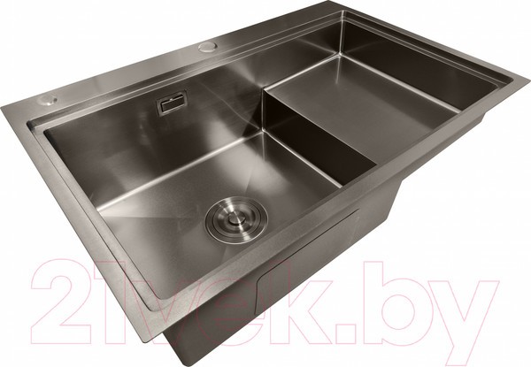 Мойка кухонная STELLAR S6550NB-TU-L (нано черный, с доской) Мойка кухонная STELLAR S6550NB-TU-L (нано черный, с доской)