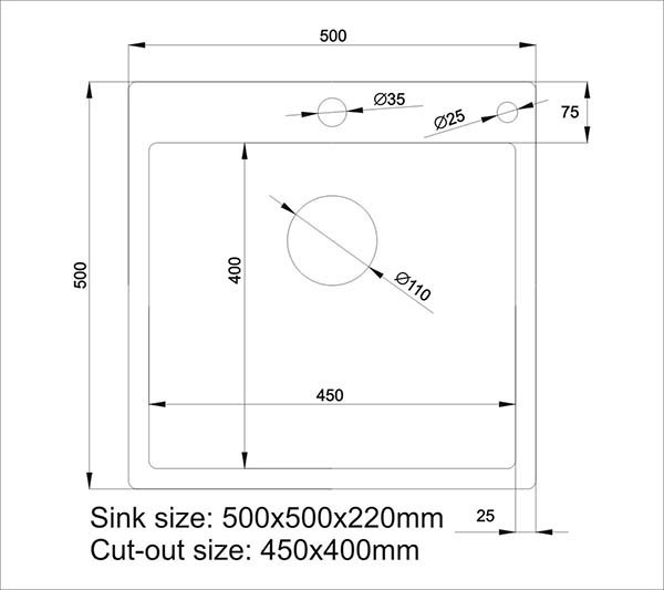 Мойка кухонная Asteria A5050GL-D (золото декор) Мойка кухонная Asteria A5050GL-D (золото декор)