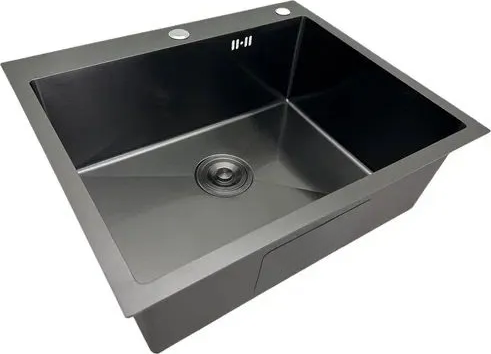 Мойка кухонная КромРус H6045B (черный) Мойка кухонная КромРус H6045B (черный)