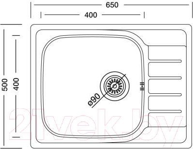 Мойка кухонная Kromevye EX 180 D Мойка кухонная Kromevye EX 180 D