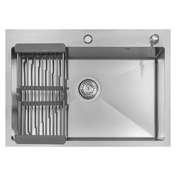 Мойка кухонная Arfeka ECO AR 700*500, коландер, дозатор SATIN Мойка кухонная Arfeka ECO AR 700*500, коландер, дозатор SATIN